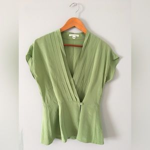Banana Republic silk short-sleeve blouse